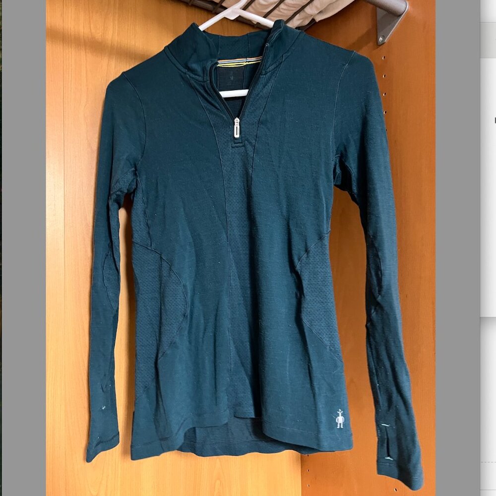 Smartwool quarter zip top, size small